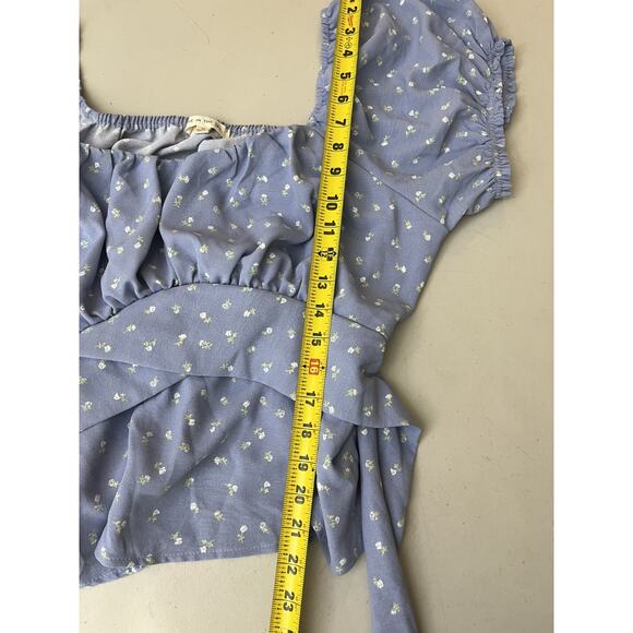 Cottage Coquette Romance Victorian Y2K Fairy Dainty Babydoll Top 2X Ditsy Floral - Picture 11 of 12